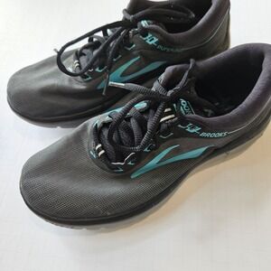Brooks Pure Flow 7 Womens‎ Running Size 7 Blue Grey Black Shoes Sneakers